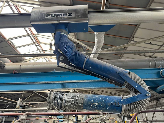 Fumex 3 dampafzuigslang met rails; - afbeelding 1 van  17