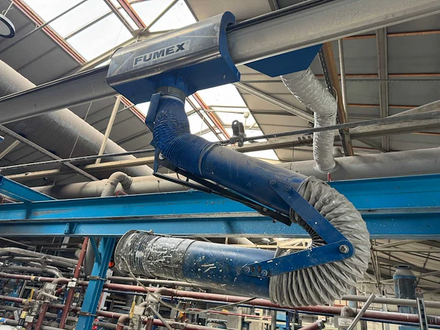 Fumex 3 dampafzuigslang met rails; - afbeelding 10 van  17
