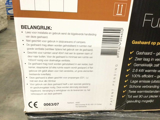 Fun fires - montevideo - sfeerhaard op lpg gasfles. (4x) - afbeelding 3 van  7