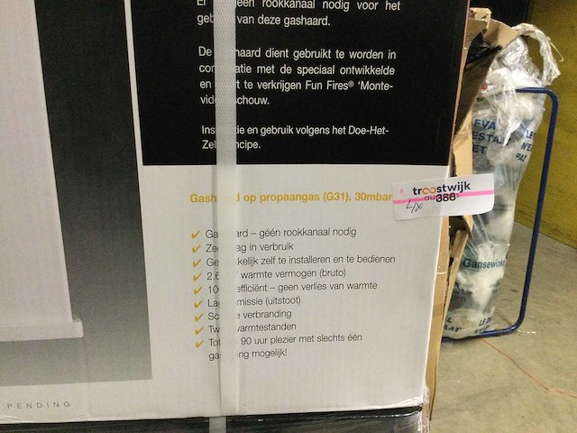 Fun fires - montevideo - sfeerhaard op lpg gasfles. (4x) - afbeelding 7 van  7