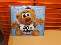 Funny bear 40 en happy 8 stuks - afbeelding 2 van  5