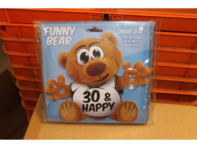 Funny bear happy en 30 15 stuks - afbeelding 1 van  5
