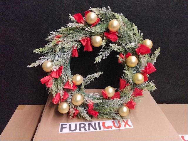Furnilux - 10x luxe kerstkrans - afbeelding 1 van  4