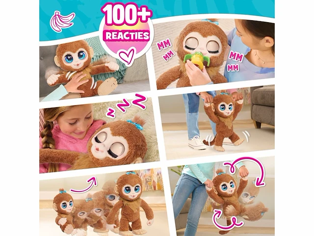 Furreal peanut the playful monkey interactief speelgoed vanaf 4 jaar - afbeelding 3 van  4