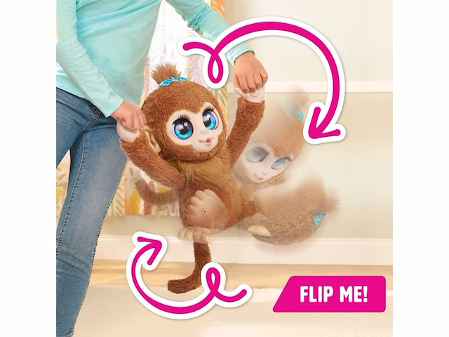 Furreal peanut the playful monkey interactief speelgoed vanaf 4 jaar - afbeelding 4 van  4