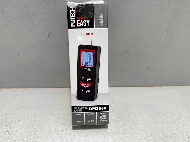 Futech laser afstandsmeter dm3560 60 meter - afbeelding 1 van  1
