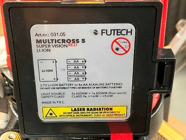 Futech multicross 5 bouwlaser - afbeelding 4 van  6