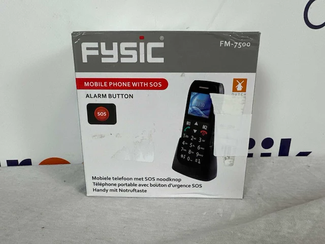Fysic fm-7500 big button gsm - sos noodknop - afbeelding 2 van  2