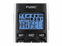 Fysic fx6020 grote knop dect telefoon 2 handsets zwart - afbeelding 3 van  4