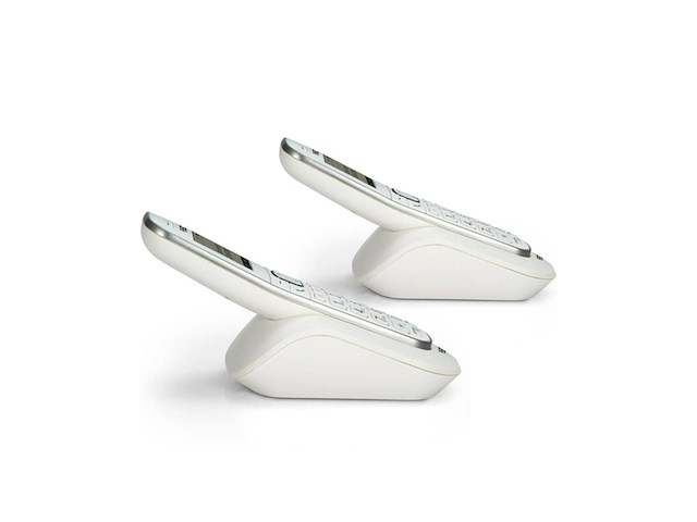 Fysic fx9000 duo senioren dect telefoon extra luid gespreksvolume voor slechthorenden 2 stuks wit - afbeelding 3 van  4