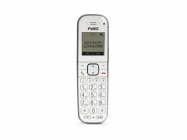 Fysic fx9000 senioren dect telefoon extra luid gespreksvolume voor slechthorenden wit - afbeelding 2 van  4