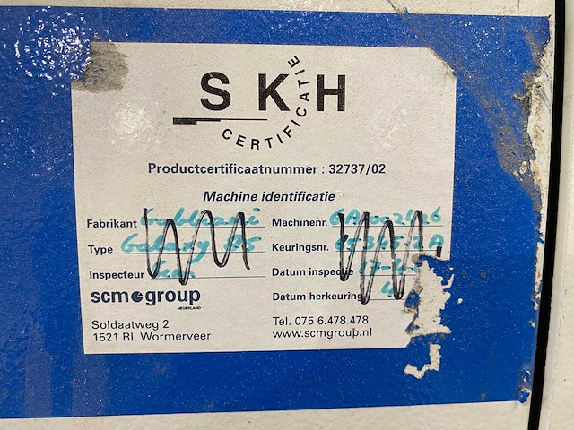 Gabbiani - 2005 - galaxy 85 - platen opdeelzaagmachine - afbeelding 11 van  27