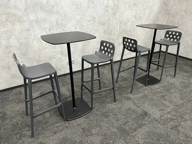 Gaber/ pedrali - 4p design barset indoor/outdoor - afbeelding 1 van  13