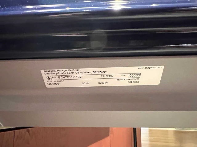 Gaggenau - bo470112 - oven - afbeelding 3 van  3