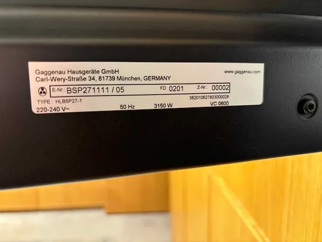 Gaggenau - bsp271111 - combi-stoomoven (c) - afbeelding 4 van  4