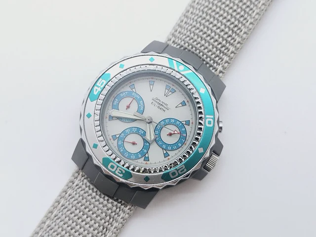 Galanti chronograaf herenhorloge - oud juweliersvoorraad - afbeelding 1 van  10