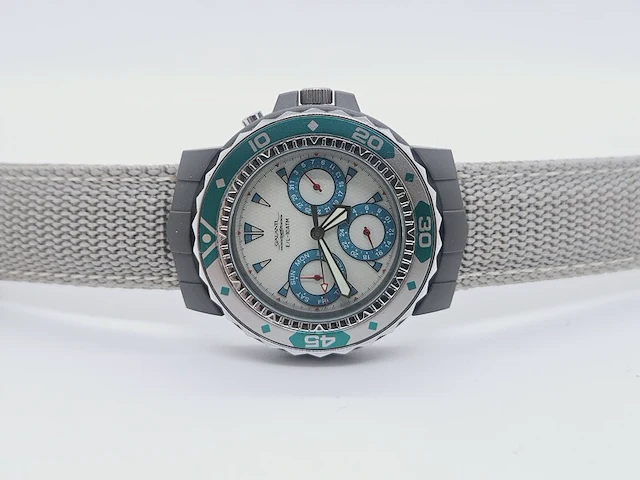 Galanti chronograaf herenhorloge - oud juweliersvoorraad - afbeelding 6 van  10