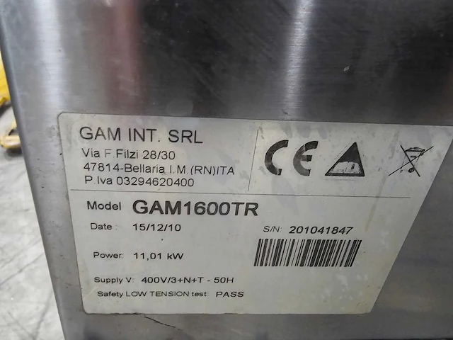 Gam / kups - 1600 tr - gereedschappen wasmachine - afbeelding 5 van  9