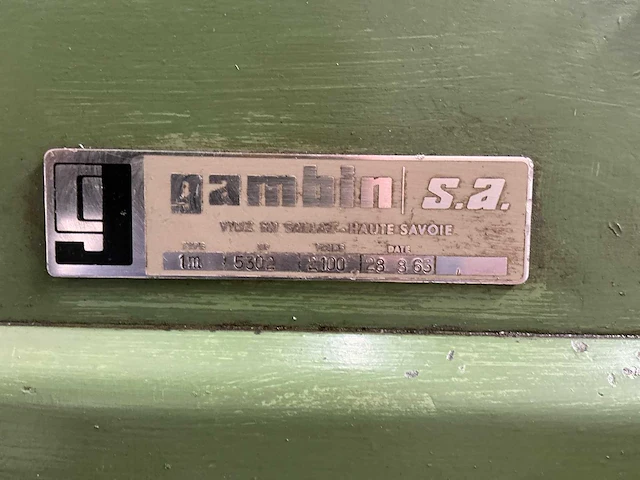Gambin - 1m - universal milling machine - 1963 - afbeelding 18 van  21