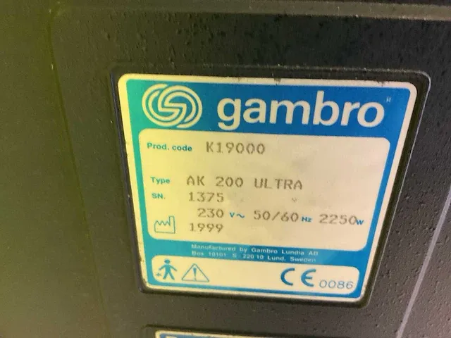 Gambro ak 200 dialyse ultra apparatuur (5x) - afbeelding 26 van  81