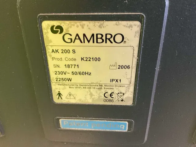 Gambro ak 200 dialyse ultra apparatuur (5x) - afbeelding 43 van  81