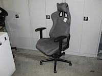 Gamestoel paracon grijs gestoffeerd. margeproduct - afbeelding 1 van  2