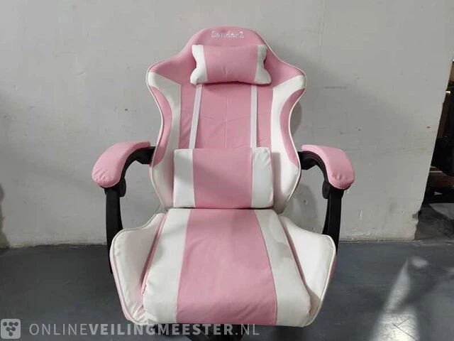Gamestoel verstelbaar, roze, 2024 - afbeelding 5 van  7