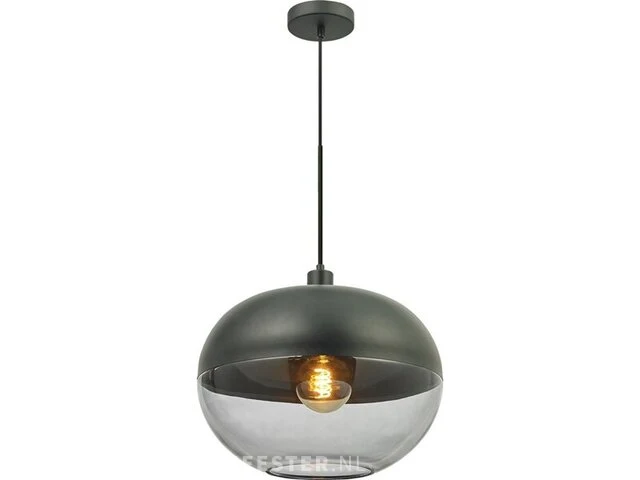 Gamma hanglamp henritte zwart 40 cm - afbeelding 1 van  1