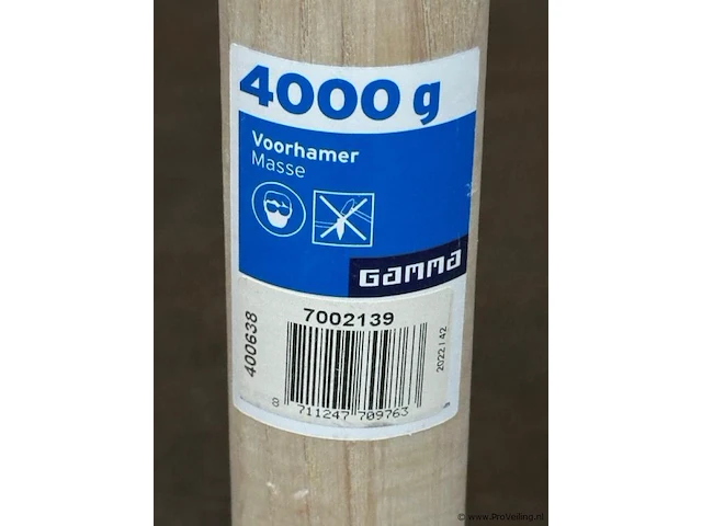 Gamma voorhamer - 4000 g - 2 stuks - afbeelding 2 van  2