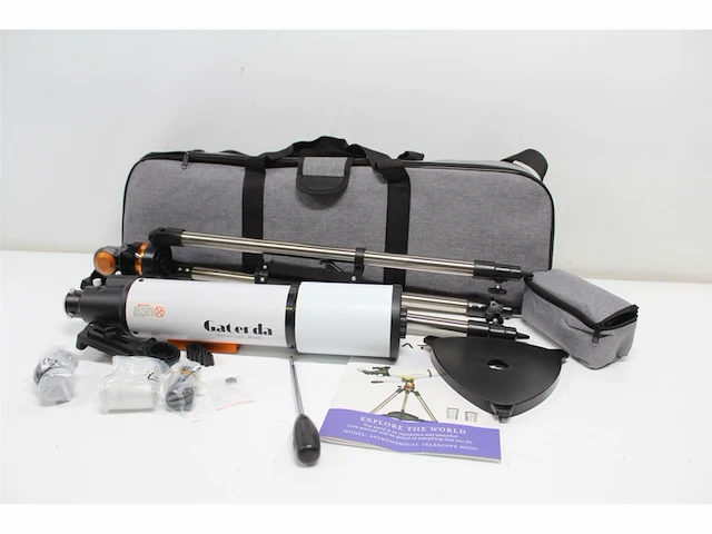 Gangerda-telescoop telescoopastronomie 80 mm diafragma 500 mm brandpuntsafstand wit - afbeelding 2 van  2