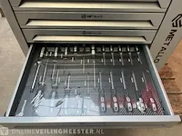 Garage 4xl gereedschapswagen gevuld 10/10 metallo, meta-10hs10g, bouwjaar 2023 - afbeelding 11 van  18