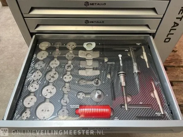 Garage 4xl gereedschapswagen gevuld 10/10 metallo, meta-10hs10g, bouwjaar 2023 - afbeelding 12 van  18
