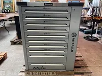 Garage 4xl gereedschapswagen gevuld 10/10 metallo, meta-10hs10g, bouwjaar 2023