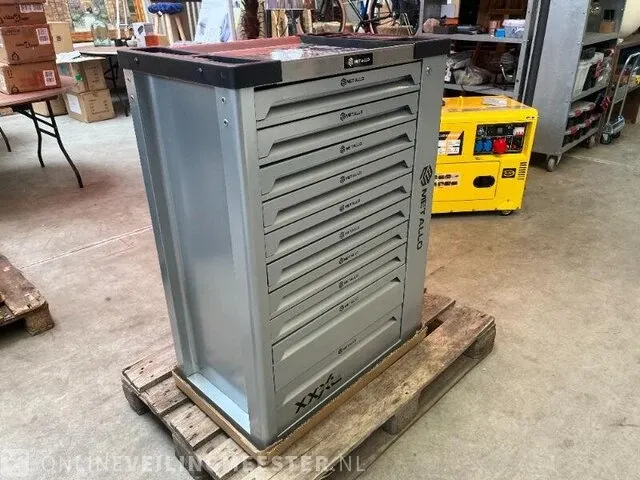 Garage 4xl gereedschapswagen gevuld 10/10 metallo, meta-10hs10g, bouwjaar 2023 - afbeelding 2 van  18