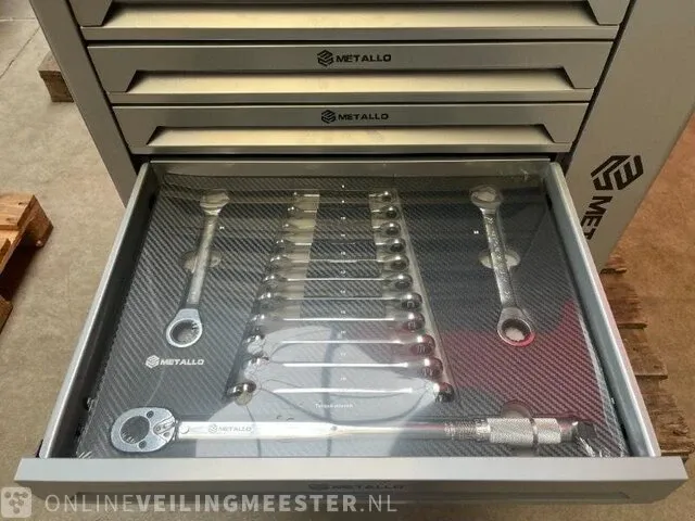 Garage 4xl gereedschapswagen gevuld 10/10 metallo, meta-10hs10g, bouwjaar 2023 - afbeelding 9 van  18