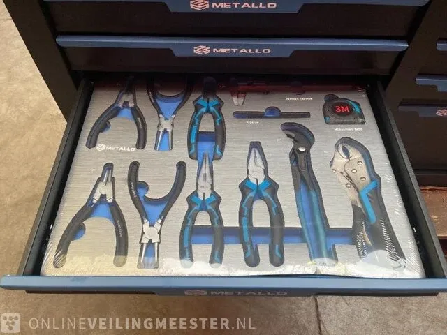 Garage gereedschapswagen gevuld 12 laden metallo, bouwjaar 2023 - afbeelding 14 van  15