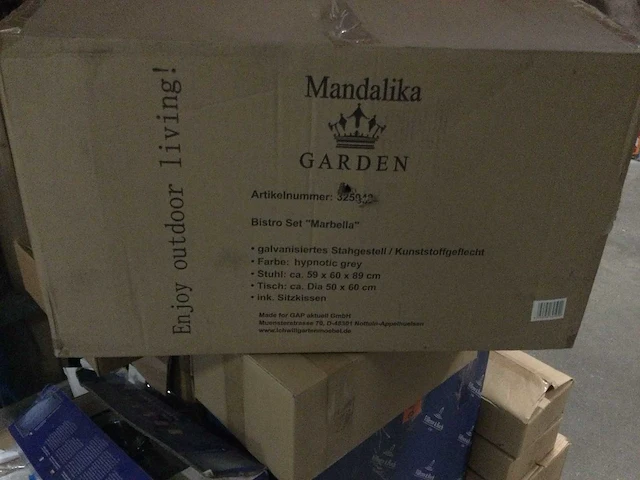 Garantia garten/mandalika - thermo-wood 600 liter/marbella - 1x compostbak en 1x bistro-set. - afbeelding 4 van  5
