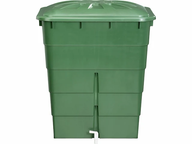 Garantia regenton rechthoekig 300l groen met kraantje - afbeelding 1 van  3