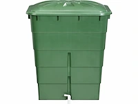 Garantia regenton rechthoekig 300l groen met kraantje - afbeelding 1 van  3
