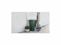 Garantia regenton rechthoekig 300l groen met kraantje - afbeelding 2 van  3