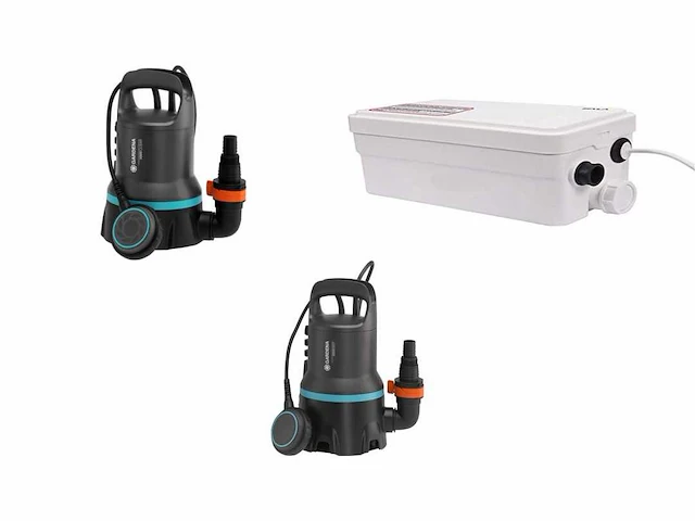 Gardena dompelpomp 9000 | gardena vuilwaterpomp 9000 | toya waterpomp voor douche - afbeelding 1 van  2