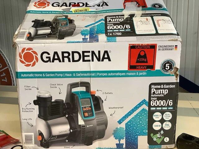 Gardena inox 6000/6 hydrofoorpomp - afbeelding 4 van  4