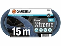 Gardena liano™ xtreme textielslangset 15 m - zwart - 1/2 inch - 1 stuk(s) -18465-20 - afbeelding 1 van  2