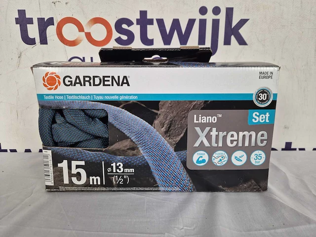 Gardena liano™ xtreme textielslangset 15 m - zwart - 1/2 inch - 1 stuk(s) -18465-20 - afbeelding 2 van  2