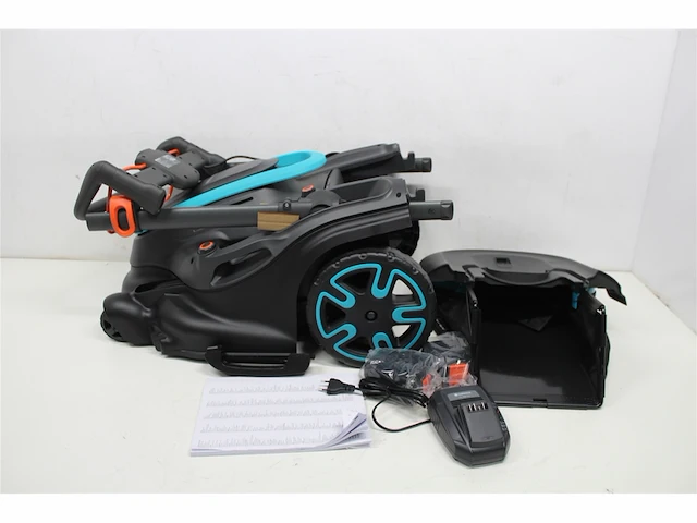 Gardena powermax duo accugrasmaaier 46/36 v dubbel lemmet 2 accu's p4a 4,0 ah - afbeelding 4 van  4