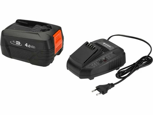 Gardena starterkit p4a qc+1x4,0ah, power for all - afbeelding 1 van  2