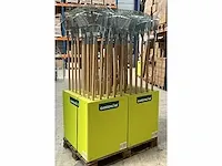 Gardenline talen tools verstelbare gazonhark, verzinkt, 22 tands, inclusief steel 130cm (70x) - afbeelding 1 van  5