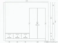Garderobemeubel - 250x204cm - afbeelding 9 van  9