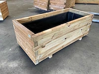Garlux bloembak geïmpregneerd vuren 110x50x45 cm (3x) - afbeelding 1 van  4