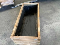 Garlux bloembak geïmpregneerd vuren 110x50x45 cm (3x) - afbeelding 4 van  4